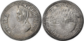 Ronciglione. Insurrezione antifrancese, 1799

Madonnina o medaglia 1799, AR 16,14 g. FEDELTA – RELIGIONE La Madonna nimbata e velata a s. Rv. * L’IN...