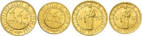 Repubblica di San Marino. Prima monetazione, 1864-1938

Da 20 e 10 lire 1925 Prova, AV 6,44 e 3,22 g. Roma. Pagani Prove 565, 574. Rarissime. Fdc