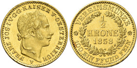 Venezia. Francesco Giuseppe I d’Asburgo-Lorena re del Lombardo Veneto, 1849-1866 

Mezza corona 1858, AV 5,54 g. Pagani 199. Frühwald 1291. Herinek ...