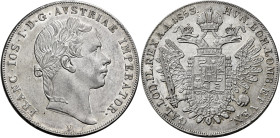 Venezia. Francesco Giuseppe I d’Asburgo-Lorena re del Lombardo Veneto, 1849-1866 

Scudo nuovo 1853, AR 25,99 g. Pagani 214. Davenport 18 (Austria)....