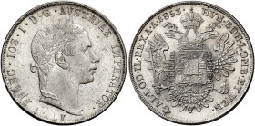 Venezia. Francesco Giuseppe I d’Asburgo-Lorena re del Lombardo Veneto, 1849-1866 

Mezzo scudo nuovo 1853, AR 13,00 g. Pagani 223. Frühwald 1861 Rar...