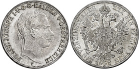 Venezia. Francesco Giuseppe I d’Asburgo-Lorena re del Lombardo Veneto, 1849-1866 

Tallero della Lega 1858, AR 18,48 g. Pagani 217. Raro. Spl