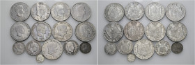 Milano. Napoleone I re d’Italia, 1805-1814. Lotto di quattordici monete

Da 5 lire 1807, 1808 (3), 1809 (2), 1810, 1811, 1813. Da 2 lire 1807, 1808....