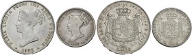 Parma. Maria Luigia d’Austria, 1815-1847. Lotto di due monete 

Da 5 lire 1832. Da 2 lire 1815. Rare. Da MB a BB