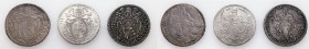 Stato Pontificio. Lotto di tre monete. Pio VII, 1800-1823

Roma. Scudo anno II/1802, anno III/1802, anno XVI/1815. MIR 3037/1, 3037/4, 3048/2. Da q....