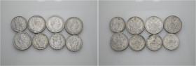 Regno Lombardo Veneto. Lotto di otto monete. Francesco Giuseppe I d’Asburgo-Lorena, 1848-1866 

Milano. Fiorino 1859. Venezia. Tallero della lega 18...