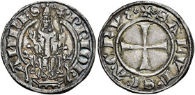 Giovanni XXII (Jacques Arnaud d’Euse), 7 agosto 1316 – 4 dicembre 1334. Macerata 

Grosso, AR 2,12 g. Trifoglio PP IOh – ANnHES trifoglio Il pontefi...