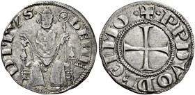Benedetto XII (Jacques Fournier), 20 dicembre 1334 – 25 aprile 1342. Macerata 

Grosso, AR 1,42 g. bENE – DITVS Il pontefice, seduto in trono, di fr...