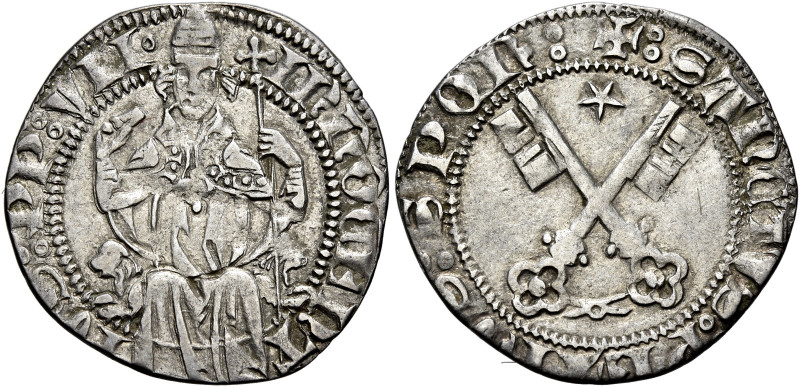 Innocenzo VII (Cosma Migliorati), 17 ottobre 1404 – 6 novembre 1406. 

Grosso,...