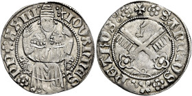 Giovanni XXIII antipapa (Baldassarre Cossa), 17 maggio 1410 – 22 novembre 1419. 

Grosso, AR 2,50 g. IOVANNES – rosetta PP rosetta XXIII L’antipapa ...