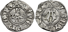 Eugenio IV (Gabriele Condulmer), 3 marzo 1431 – 23 febbraio 1447. Fermo 

Bolognino, AR 1,07 g. Chiavette decussate EVG PP QVA Lettere R T V S dispo...