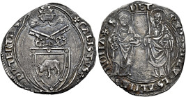 Callisto III (Alonso de Borja), 8 aprile 1455 – 6 agosto 1458. 

Grosso, AR 3,78 g. + CALISTVS rosetta (segno di Francesco Mariani della Zecca) – PP...