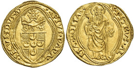 Pio II (Enea Silvio Piccolomini), 19 agosto 1458 – 14 agosto 1464. 

Ducato papale, AV 3,49 g. ·+ PIVS PAPA· – ·SECVNDVS·An· (segno di Andrea Nicola...