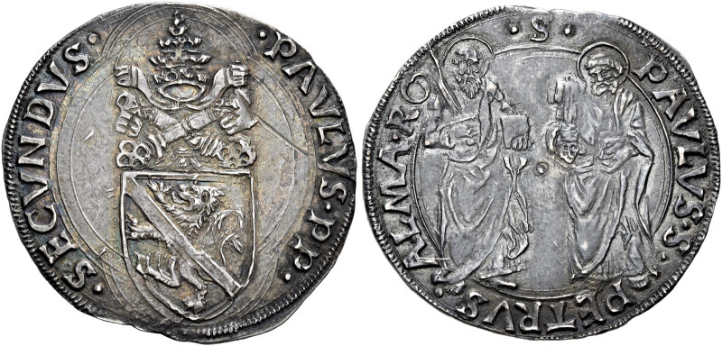 Paolo II (Pietro Barbo), 30 agosto 1464 – 26 luglio 1471. 

Grosso, AR 3,81 g....