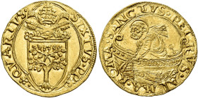 Sisto IV (Francesco della Rovere), 9 agosto 1471 – 12 agosto 1484. 

Fiorino di camera, AV 3,38 g. SIXTVS PP rosetta (segno di Pier Paolo della Zecc...