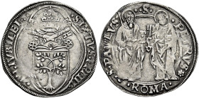 Sisto IV (Francesco della Rovere), 9 agosto 1471 – 12 agosto 1484. 

Grosso del Giubileo 1475, AR 3,57 g. SIXTVS PP IIII – AN IVBILEI Stemma sormont...