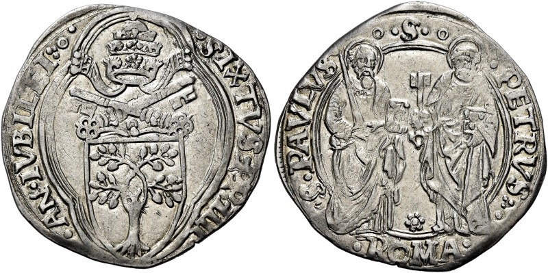 Sisto IV (Francesco della Rovere), 9 agosto 1471 – 12 agosto 1484. 

Grosso de...
