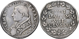 Clemente VII (Giulio de’Medici), 19 novembre 1523 – 23 settembre 1534. 

Quarto di ducato del Giubileo 1525, AR 9,43 g. CLEMENS VII PONTIFEX MAX Bus...