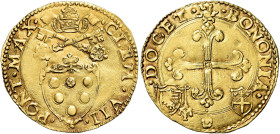 Clemente VII (Giulio de’Medici), 19 novembre 1523 – 23 settembre 1534. Bologna 

Scudo del sole 1533-1535, AV 3,36 g. CLEM·VII· – ·PONT·MAX· Stemma ...