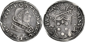Clemente VII (Giulio de’Medici), 19 novembre 1523 – 23 settembre 1534. Parma 

Giulio, AR 3,47 g. CLEMENS VII PONTI MAX Busto a d., con piviale orna...
