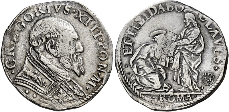 Gregorio XIII (Ugo Boncompagni), 13 maggio 1572 – 10 aprile 1585. 

Testone, A...