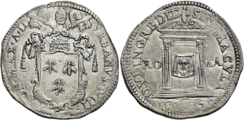 Urbano VIII (Maffeo Barberini), 6 agosto 1623 – 29 luglio 1644. 

Testone del ...