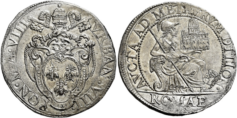 Urbano VIII (Maffeo Barberini), 6 agosto 1623 – 29 luglio 1644. 

Testone anno...