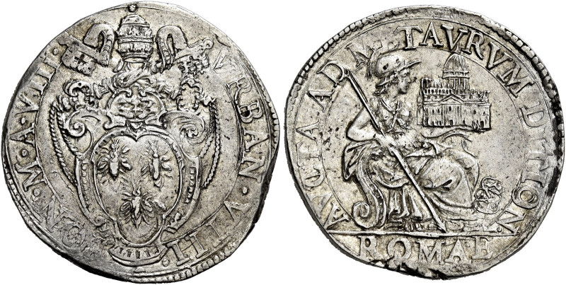 Urbano VIII (Maffeo Barberini), 6 agosto 1623 – 29 luglio 1644. 

Testone anno...