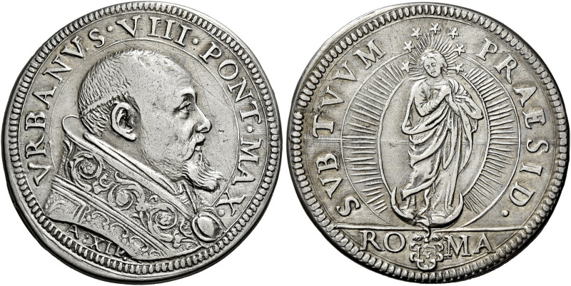 Urbano VIII (Maffeo Barberini), 6 agosto 1623 – 29 luglio 1644. 

Testone anno...