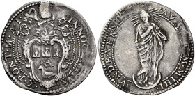 Innocenzo X (Giovanni Battista Pamphilj), 15 settembre 1644 – 7 gennaio 1655. 

Giulio anno I, AR 2,98 g. INNOCENTIVS – X PONT M A I Stemma sormonta...
