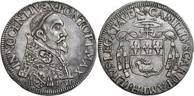 Innocenzo X (Giovanni Battista Pamphilj), 15 settembre 1644 – 7 gennaio 1655. Avignone 

Scudo da 8 giulî 1651, AR 27,11 g. INNOCENTIVS X PONT OPT M...