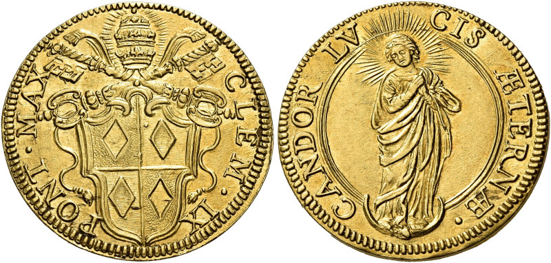 Clemente IX (Giulio Rospigliosi), 20 giugno 1667 – 9 dicembre 1669. 

Doppia, ...