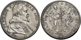 Clemente X (Emilio Altieri), 29 aprile 1670 – 22 luglio 1676. 

Piastra anno II/1671, AR 31,75 g. CLEMENS X PONT MAX ANN II Busto a d., con piviale ...