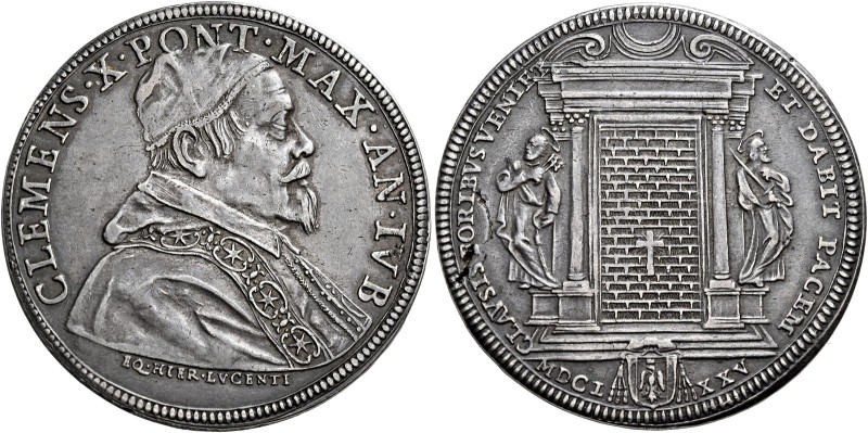 Clemente X (Emilio Altieri), 29 aprile 1670 – 22 luglio 1676. 

Piastra del Gi...