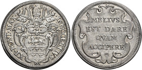 Innocenzo XI (Benedetto Odescalchi), 21 novembre 1676 – 12 agosto 1689. 

Testone 1684, AR 9,19 g. INNOCENTIVS – XI PONT MAX Stemma sormontato da tr...