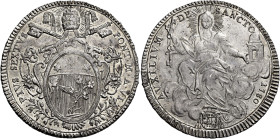 Pio VI (Giannangelo Braschi), 15 febbraio 1775 – 29 agosto 1799. 

Scudo romano anno VI/1780, AR 26,35 g. PIVS SEXTVS – PONT M A VI Stemma in cornic...