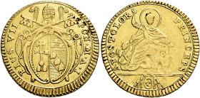 Pio VII (Gregorio Luigi Barnaba Chiaramonti), 14 marzo 1800 – 20 agosto 1823. 

Doppia anno I, AV 5,38 g. Pagani 51c. Muntoni 1. MIR 3035/4. Friedbe...