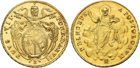 Pio VII (Gregorio Luigi Barnaba Chiaramonti), 14 marzo 1800 – 20 agosto 1823. Bologna 

Doppia romana anno XVII, AV 5,43 g. Pagani 81a. Muntoni 35a ...