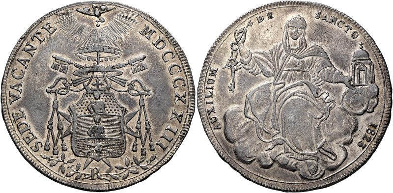 Sede Vacante (Camerlengo card. Bartolomeo Pacca), 20 agosto – 27 settembre 1823....