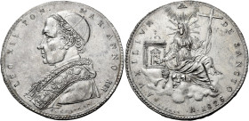 Leone XII (Annibale Sermattei della Genga), 28 settembre 1823 – 10 febbraio 1829. 

Scudo anno III/1826, AR 26,44 g. Pagani 132. Muntoni 6a. MIR 307...