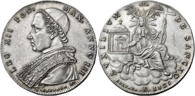 Leone XII (Annibale Sermattei della Genga), 28 settembre 1823 – 10 febbraio 1829. Bologna 

Scudo anno III/1825, AR 26,43 g. Pagani 117. Muntoni 14....