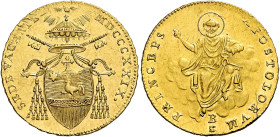 Sede Vacante (Camerlengo card. Francesco Galleffi), 10 febbraio – 31 marzo 1829. Bologna 

Doppia romana 1829, AV 5,44 g. Pagani 121. Muntoni 4. Chi...