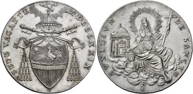 Sede Vacante (Camerlengo card. Francesco Galleffi), 10 febbraio – 31 marzo 1829. Bologna 

Scudo romano 1829, AR 26,35 g. Pagani 122. Muntoni 4. Chi...