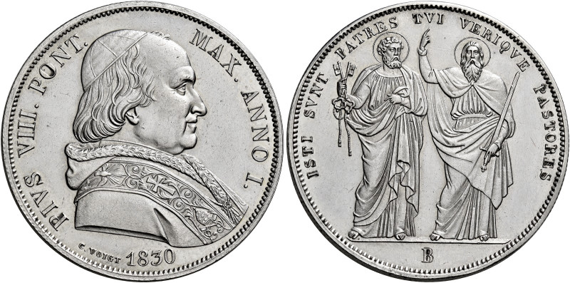 Pio VIII (Francesco Saverio Castiglioni), 31 marzo 1829 – 30 novembre 1830. Bolo...