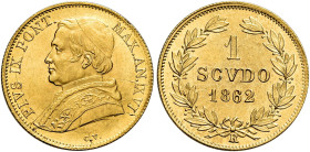 Pio IX (Giovanni Maria Mastai Ferretti), 16 giugno 1846 – 7 febbraio 1878. II periodo, 1849-1866 

Scudo anno XVI/1862, AV 1,73 g. Pagani 386. MIR 3...