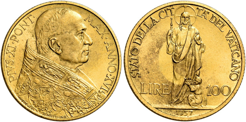 Pio XI (Achille Ratti), 6 febbraio 1922 – 10 febbraio 1939. 

Da 100 lire anno...