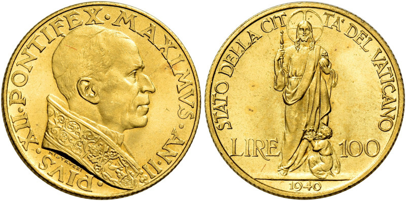Pio XII (Eugenio Pacelli), 2 marzo 1939 – 9 ottobre 1958. 

Da 100 lire anno I...