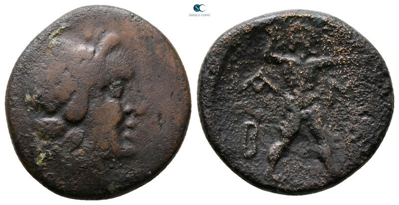 Epeiros. Ambrakia circa 100-0 BC.
Bronze Æ

22 mm, 6,42 g

Fine