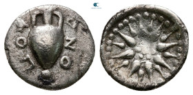 Lokris. Locri Opuntii circa 375-350 BC. Obol AR