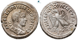 Seleucis and Pieria. Antioch. Philip II AD 247-249. Billon-Tetradrachm